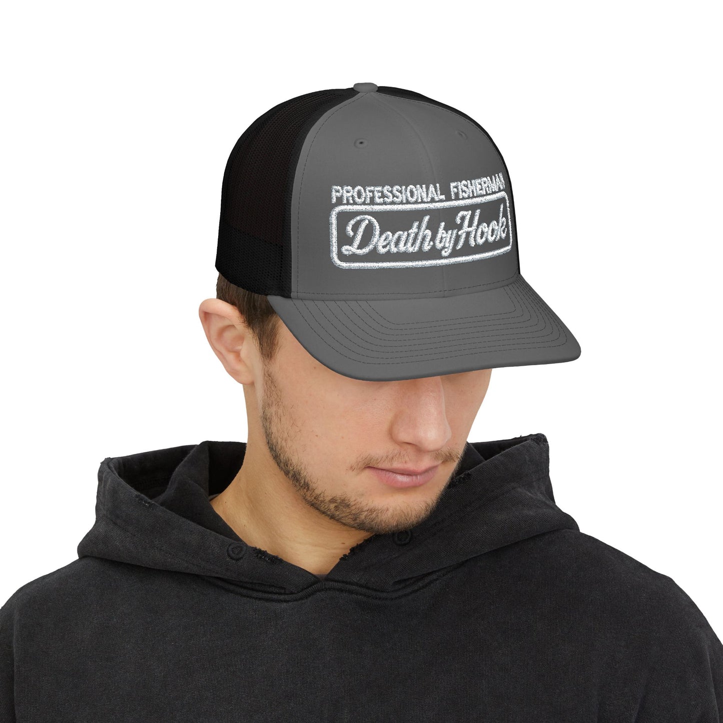 Death by Hook “Professional Fisherman” Trucker Hat