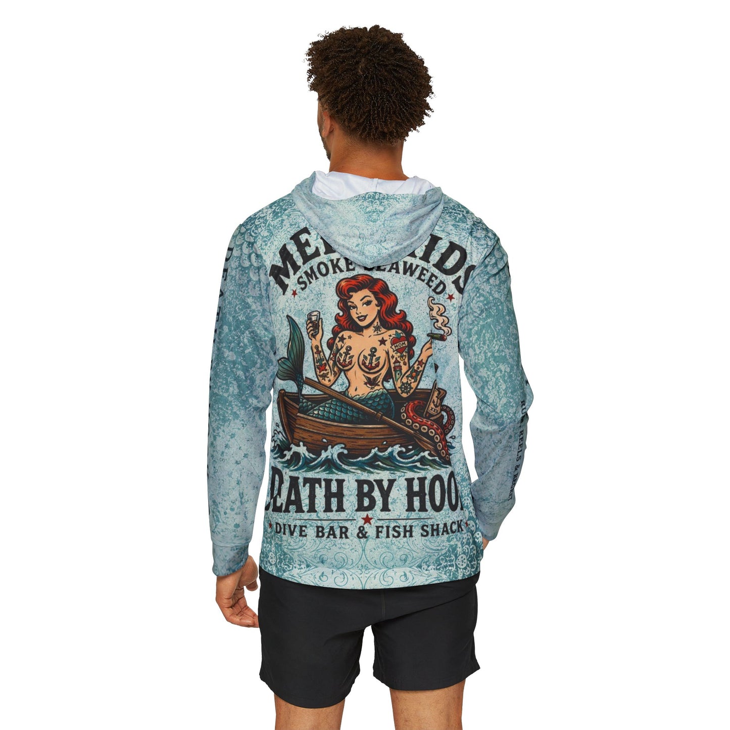 Mermaid Smoke Seaweed 'Death by Hook' Athletic Hoodie