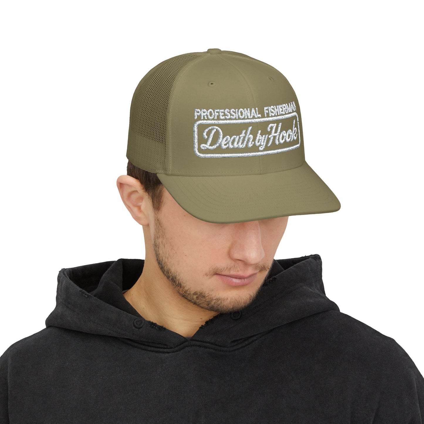 Death by Hook “Professional Fisherman” Trucker Hat
