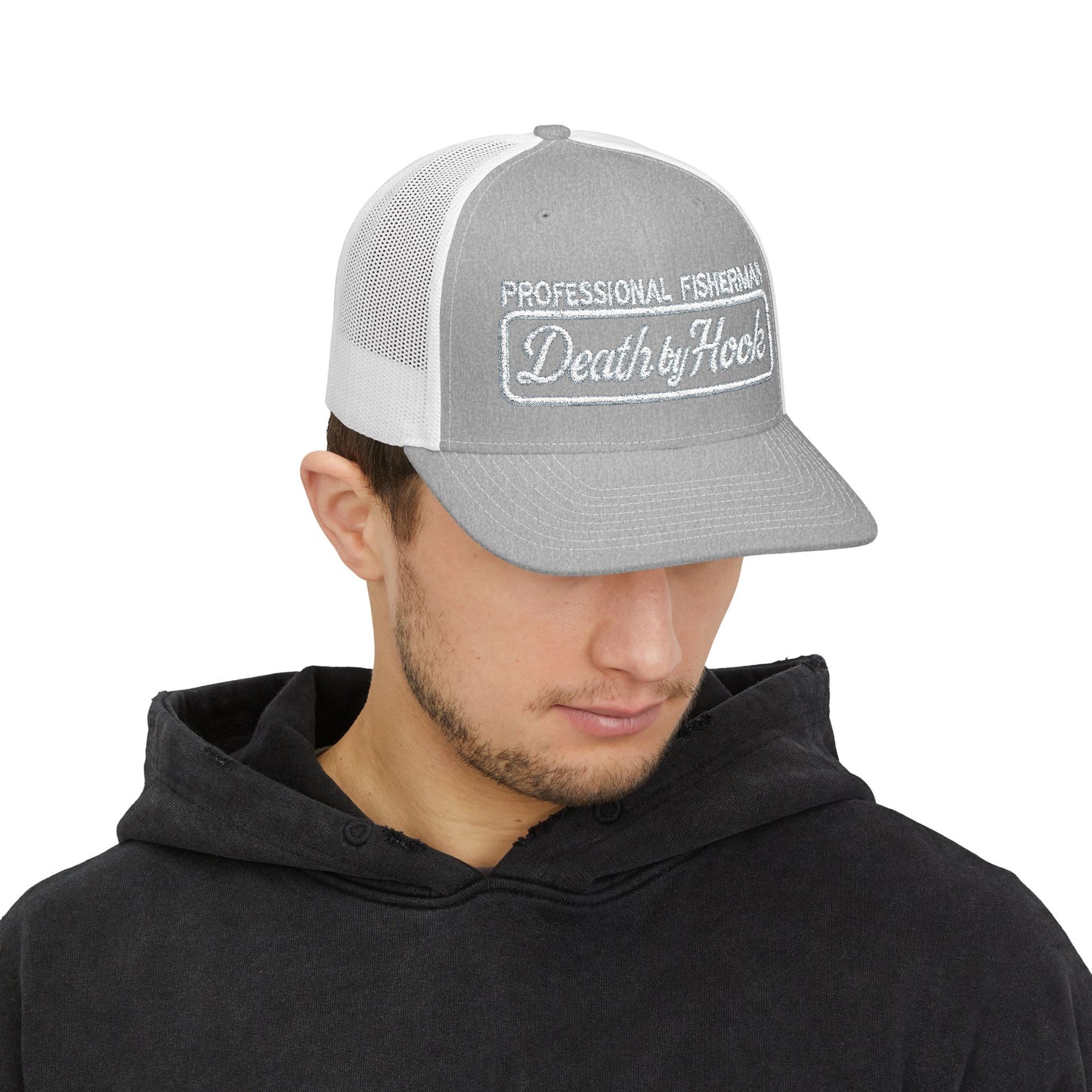 Death by Hook “Professional Fisherman” Trucker Hat