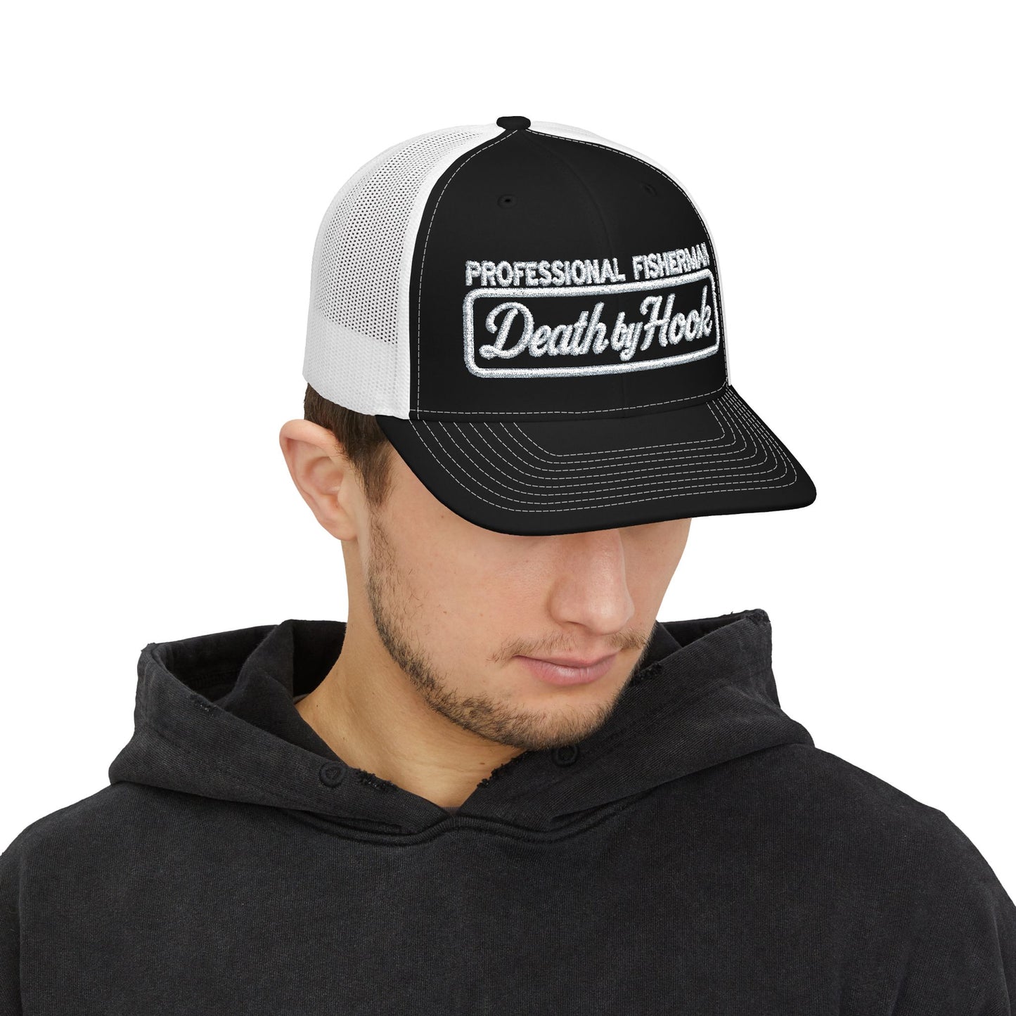 Death by Hook “Professional Fisherman” Trucker Hat