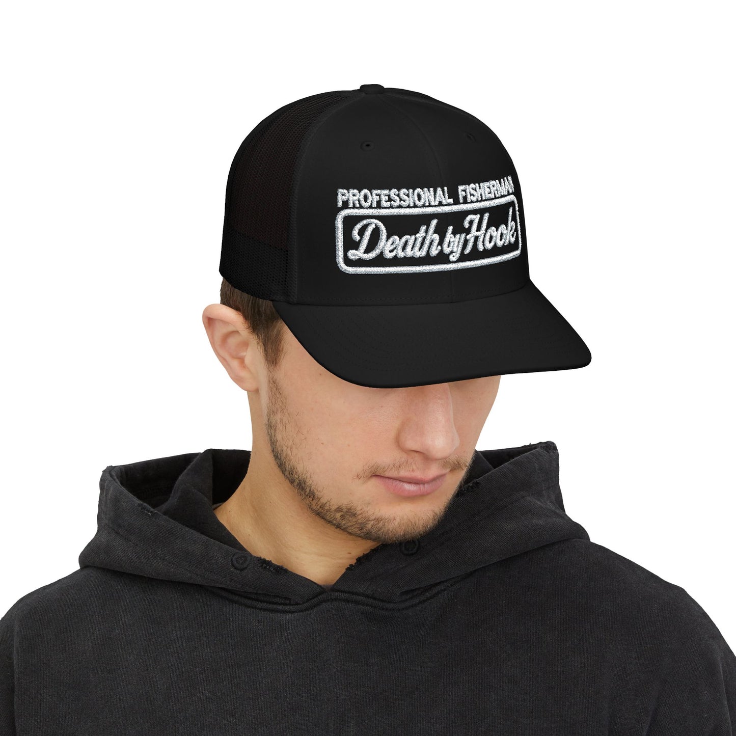 Death by Hook “Professional Fisherman” Trucker Hat