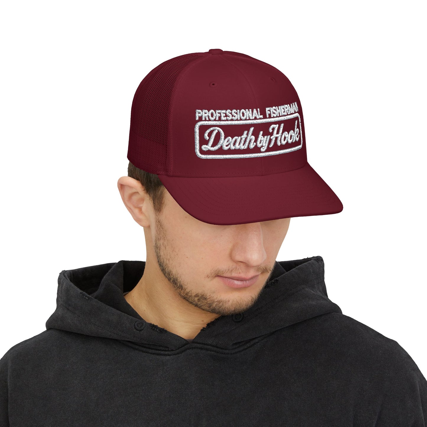 Death by Hook “Professional Fisherman” Trucker Hat