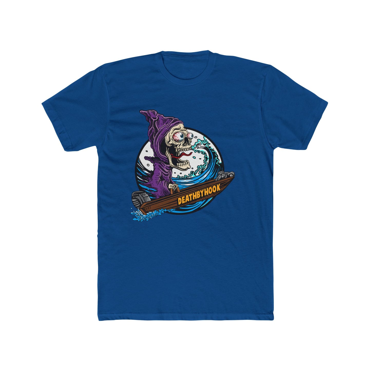 💀🌊   Death by Hook – Grim Reaper Wave Tee