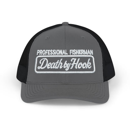 Death by Hook “Professional Fisherman” Trucker Hat