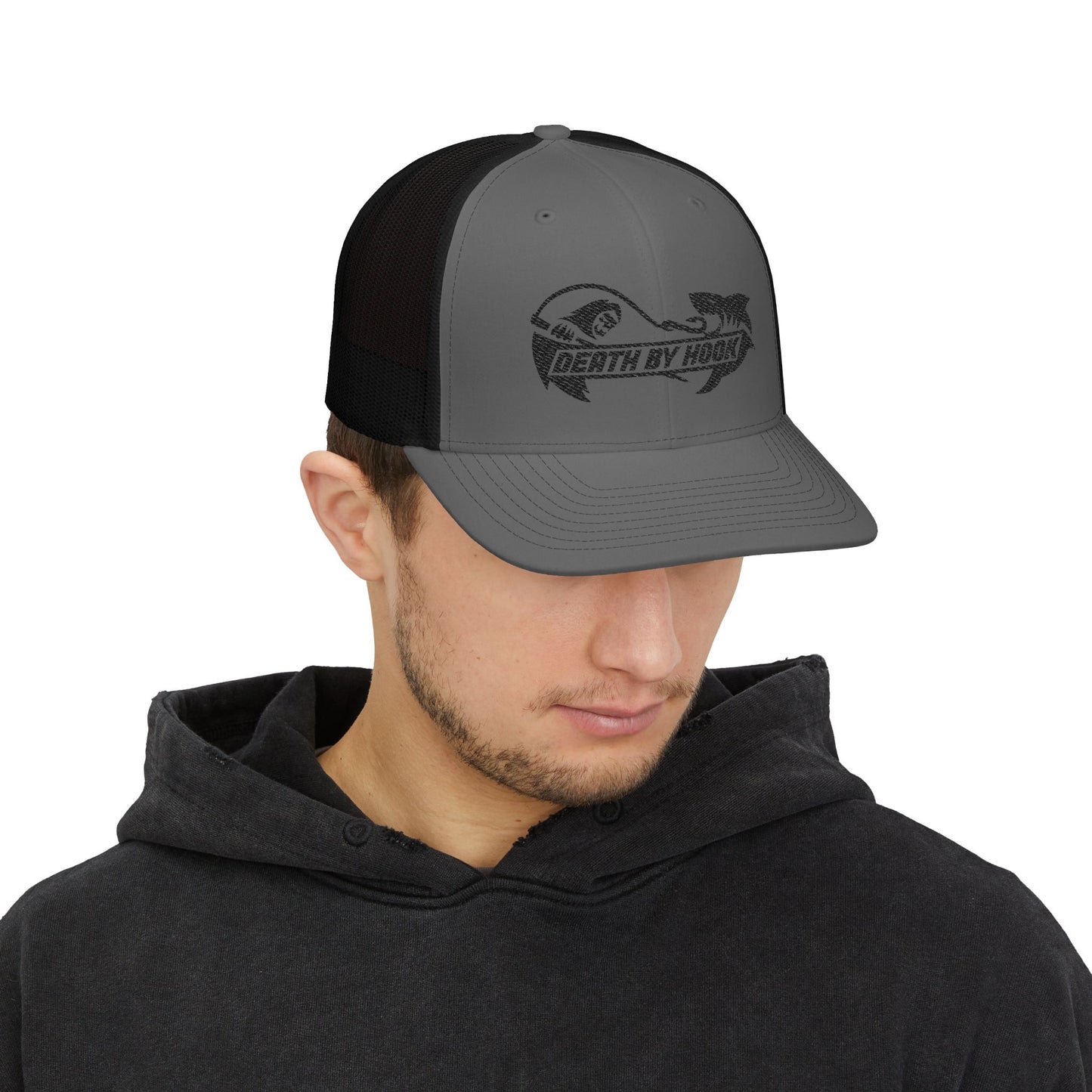 Snapback Trucker Cap (Embroidery) death by hook