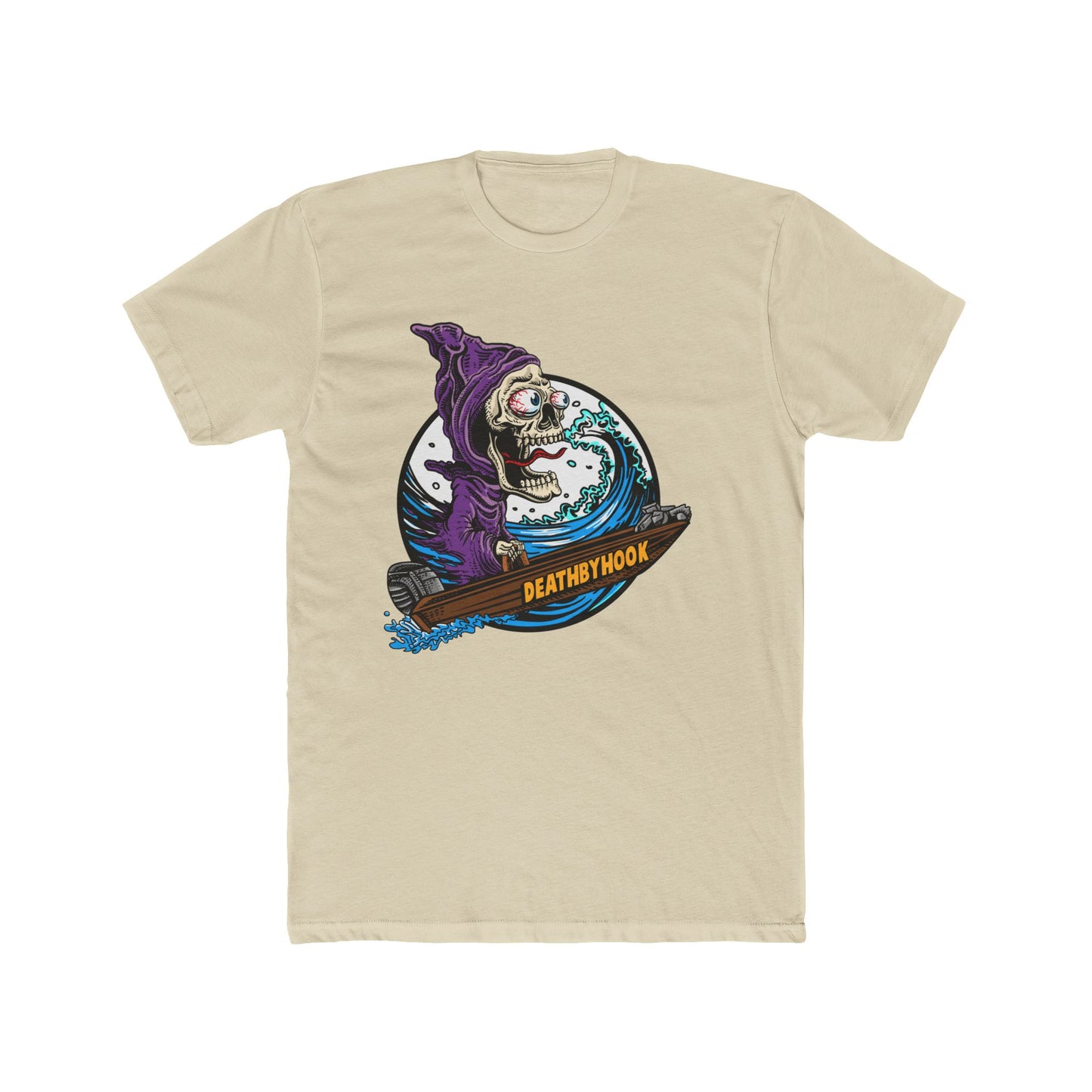 💀🌊   Death by Hook – Grim Reaper Wave Tee