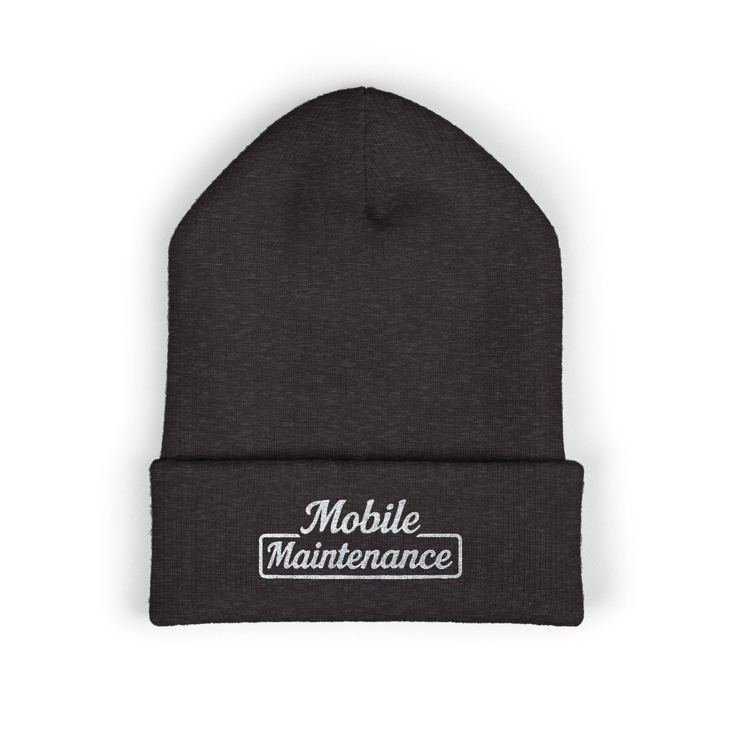 Mobile Maintenance Beanie | Classic Cuffed Beanie, Embroidered Hat, Winter Accessory, Gift for Him, Cozy Beanie