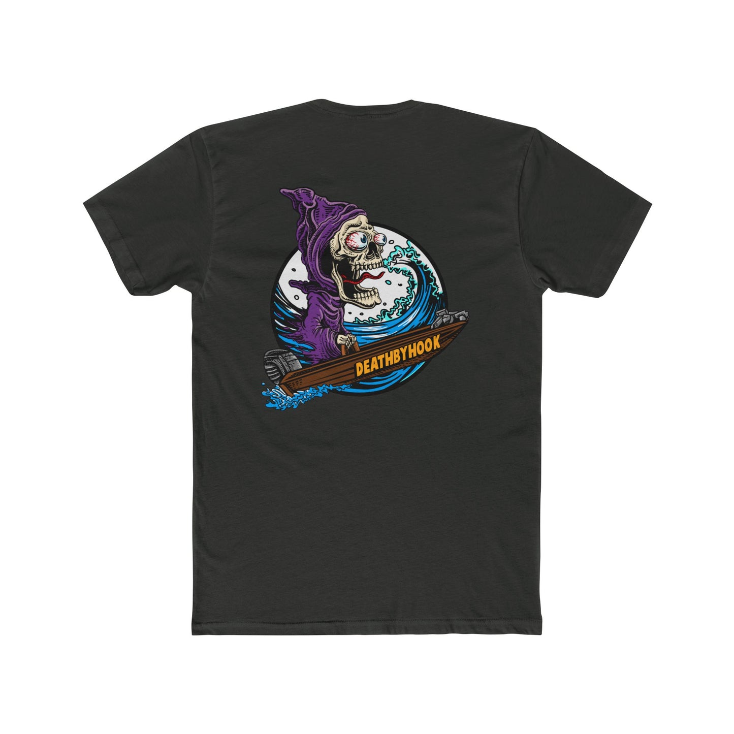 💀🌊   Death by Hook – Grim Reaper Wave Tee