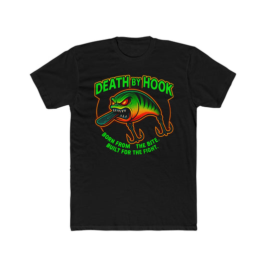 Cotton Crew Tee - Crank Bait Fishing Design