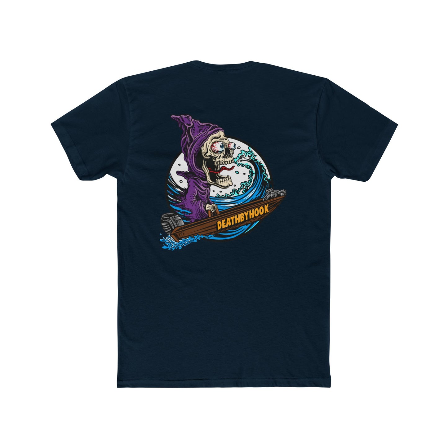 💀🌊   Death by Hook – Grim Reaper Wave Tee