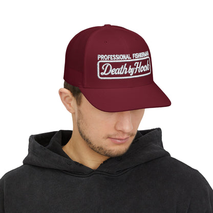 Death by Hook “Professional Fisherman” Trucker Hat