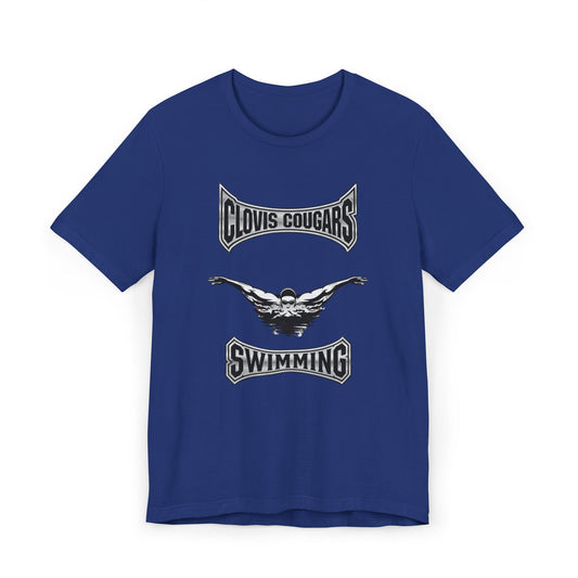 Clovis Cougars Swimming T‑Shirt — Team Swim Tee for Swimmers & Fans