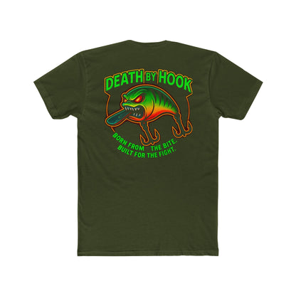 Cotton Crew Tee - Crank Bait Fishing Design