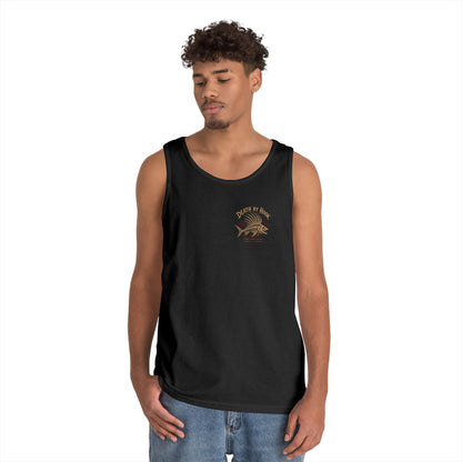 Dolphin Surf Retro Tank Top — Neon Beach Vintage Graphic