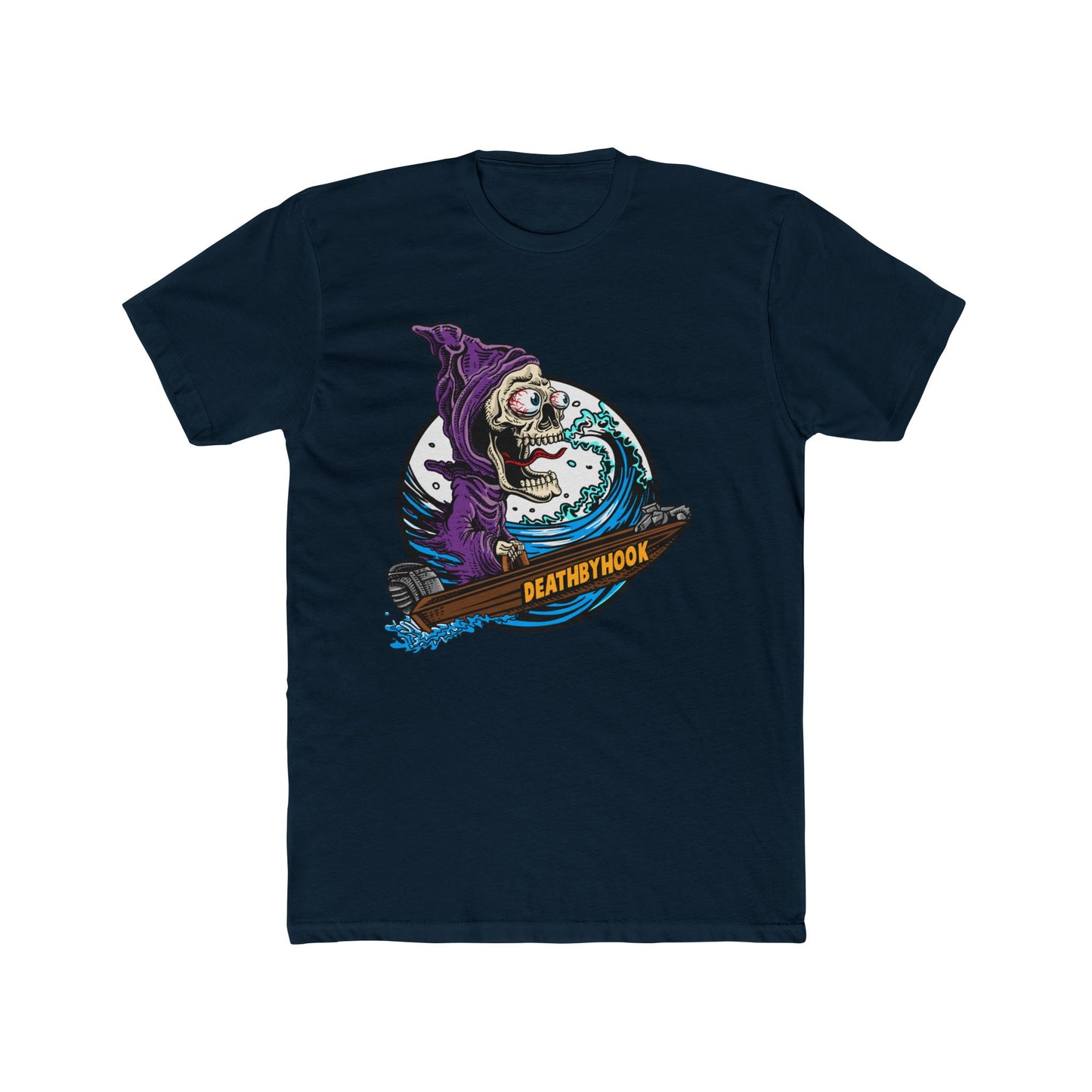 💀🌊   Death by Hook – Grim Reaper Wave Tee